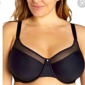 LACE TRIM DREAMFIT BLACK LIFTING PLUNGE BRA SIZE 38 DD NWT LACE TRIM DREAMFIT BLACK LIFTING PLUNGE BRA SIZE 38 DD NWT